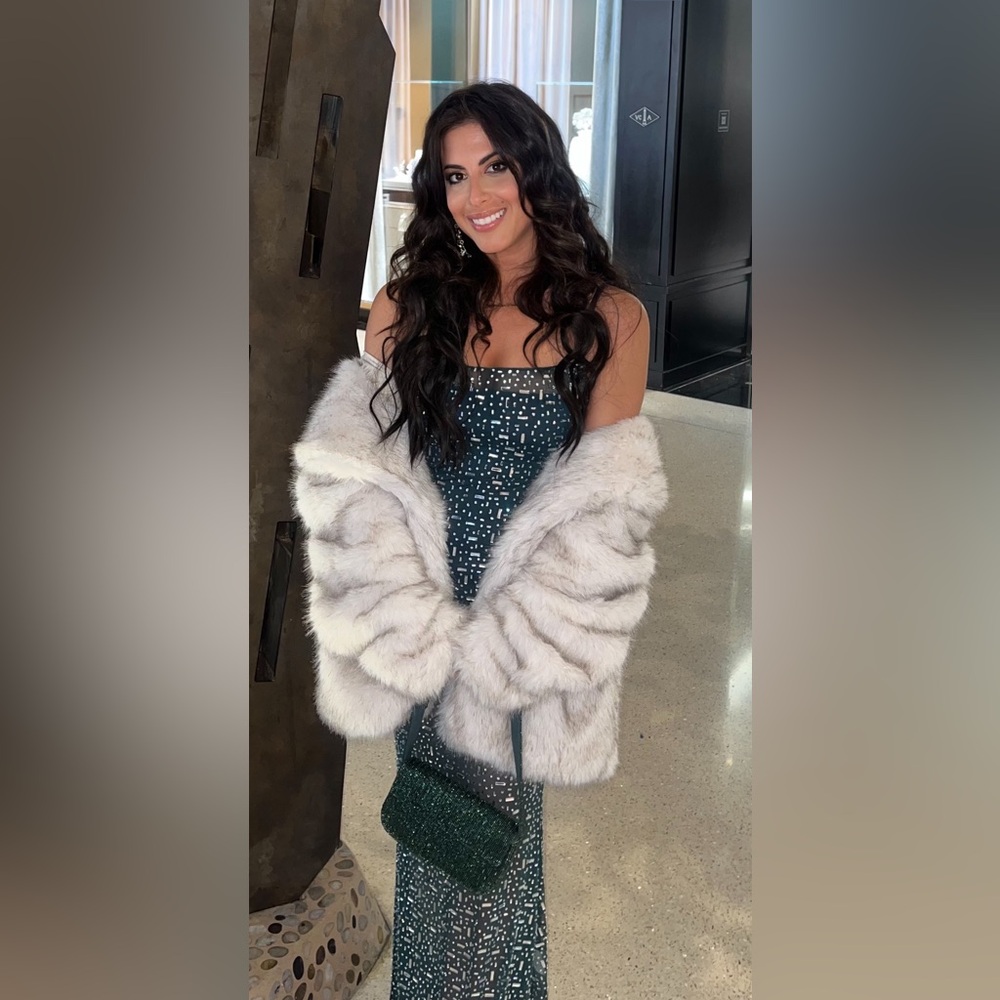 Elegant Cream Faux Fur Coat Wild Fable